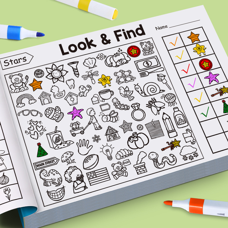 Kids Education Laptop - Verborgen object voor kinderen Kleurboek Kinderen
