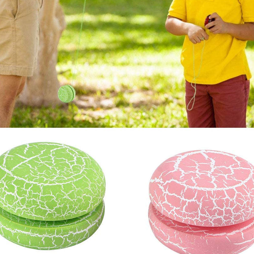 Kids Education Design - 2 Stuks Houten Yo-Yo Bal Crack