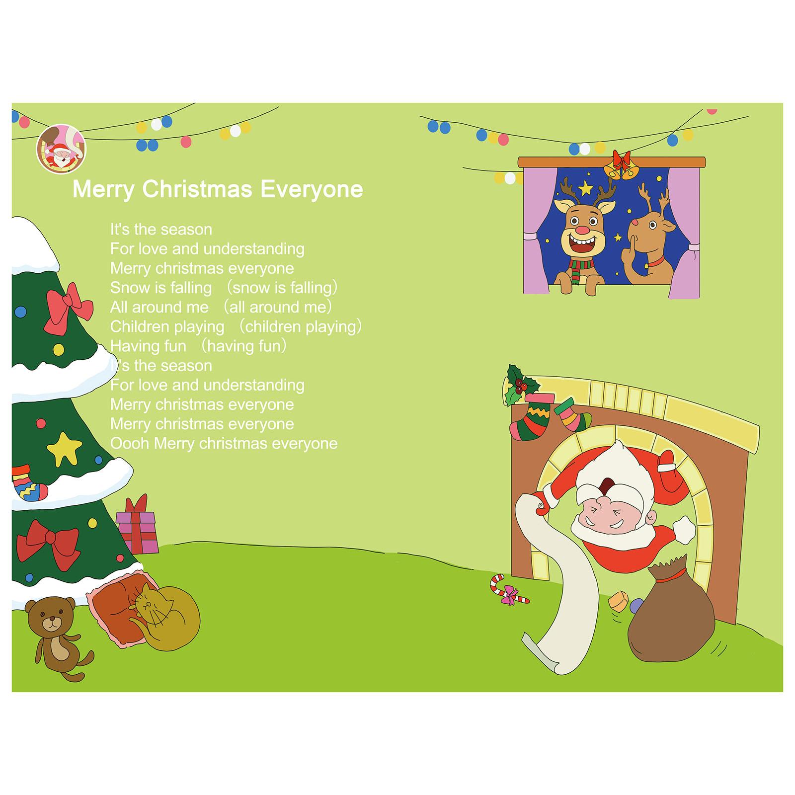 Kids Education Rhymes - Interactief kindergeluidboek Vakantie 10 liedjes Kerst