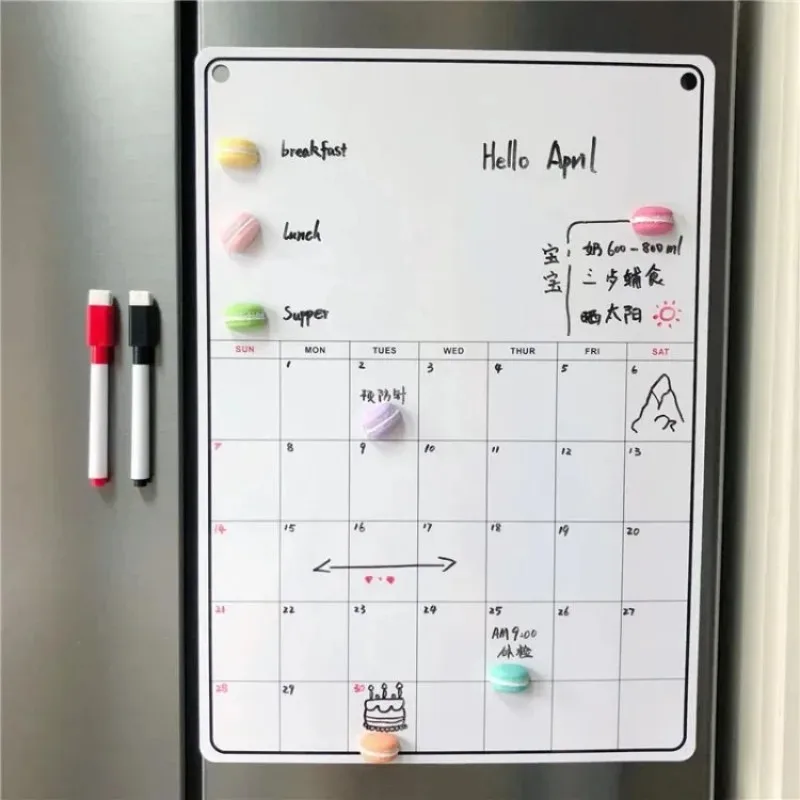 Magnetic Letter Board - Koelkast Magnetisch Kalenderbord Maandelijks Wekelijks Planner