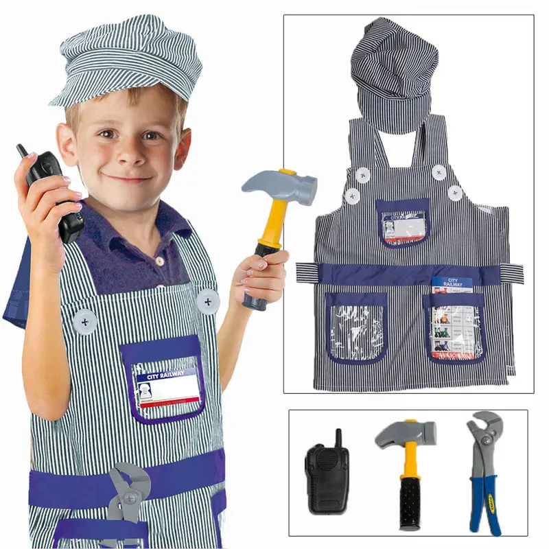 Top Kids Education Youtube - Umorden Kids Kind Trein Ingenieur Kostuum