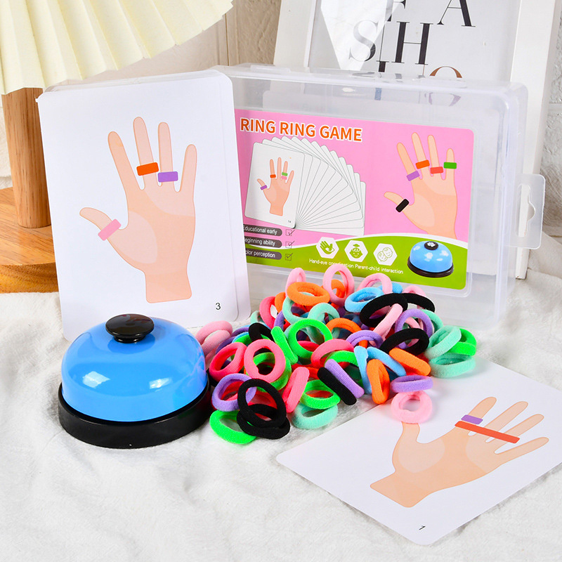 Kids Educational Game 3 - Kinderen Vinger Ring Bordspel Kleuraanpassing Speelgoed