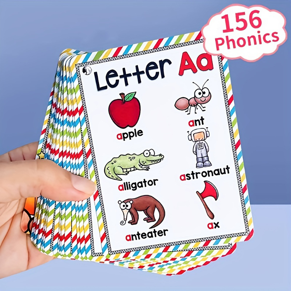 Flash Card Alphabet - Bview Art Engels 26-letters Alfabet Phonics