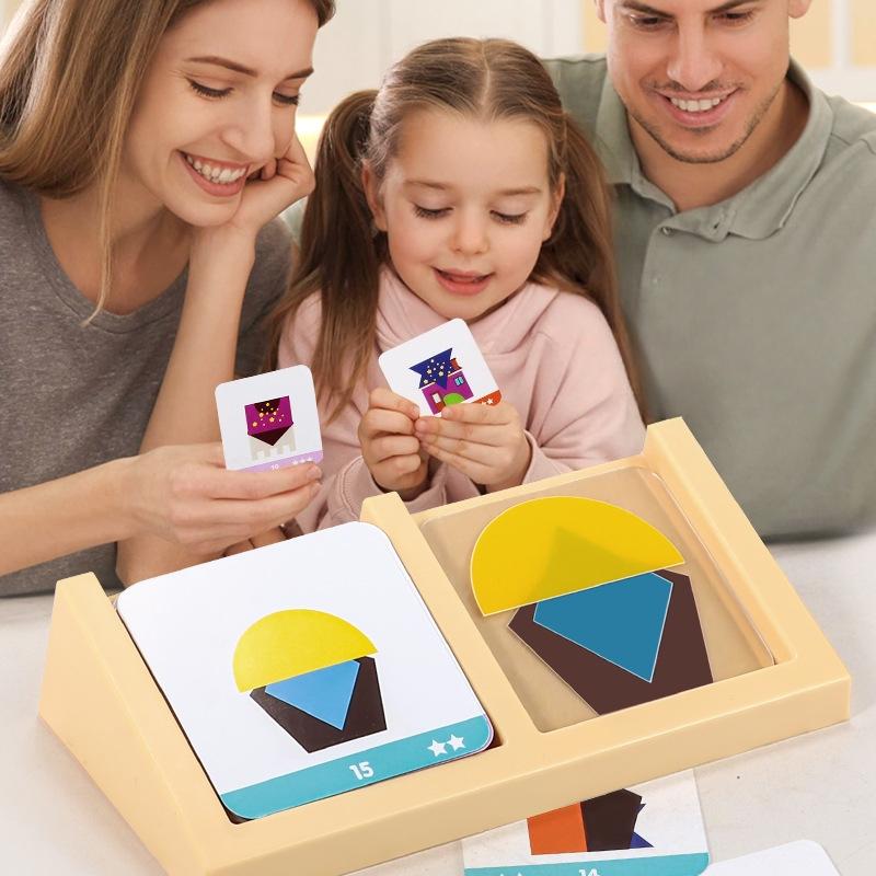 Kids Educational Game 3 - 1 set educatief huisontwerp logisch spel