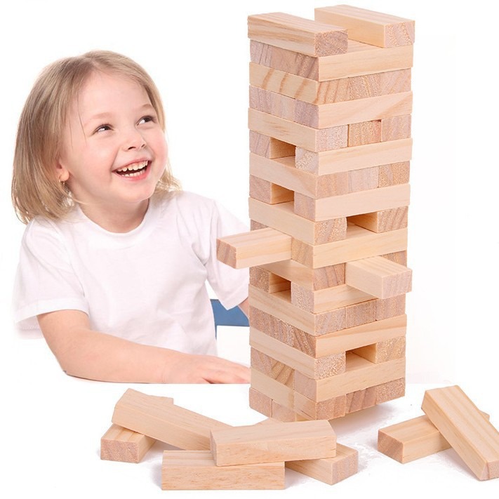 Kids Education Login - Natuurlijke houten bouwblokken voor kleuters, educatief