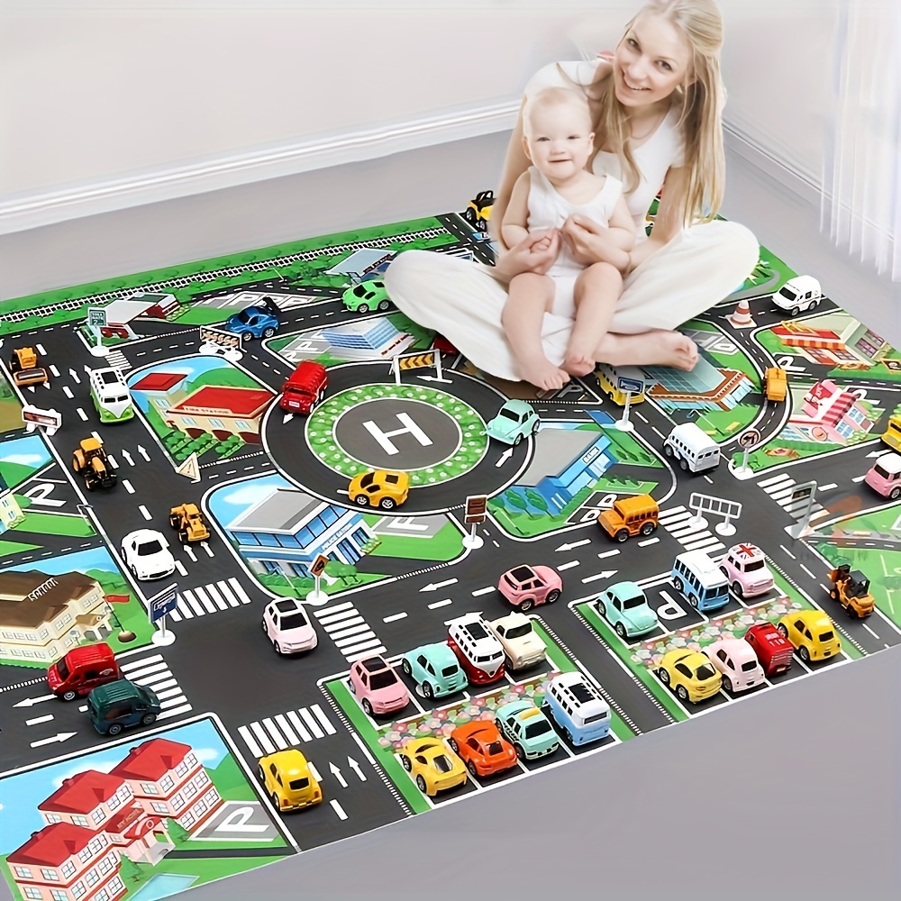Game Educational For Kids Free - 1pc, stadsverkeersspeelkleed, groot gamepad, waterdicht, interactieve
