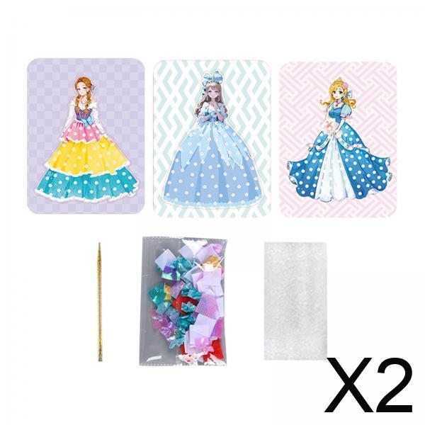 Kids Education Design - Prinses aankleden activiteitenboek DIY Poking tekentafels