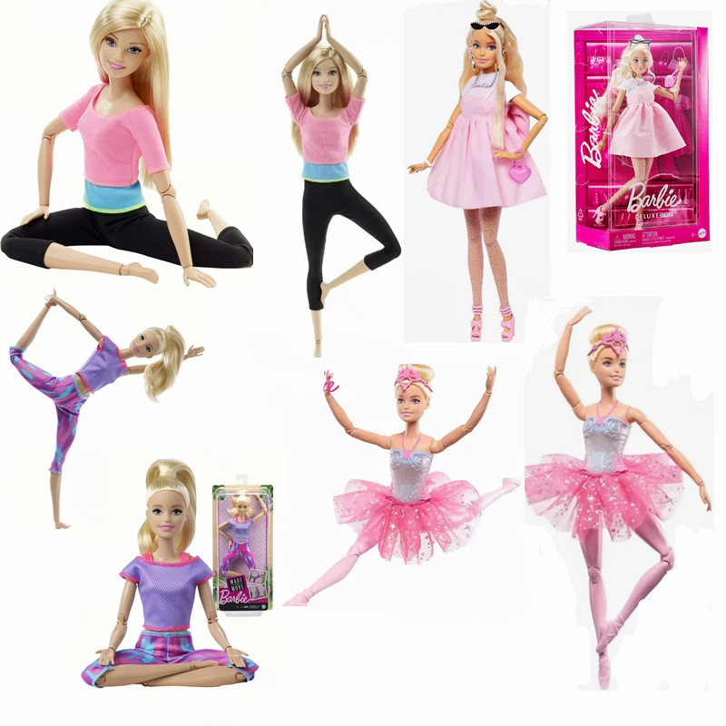 Kids Educational Gadget - Authentieke Barbie-pop met yogapoten Verwisselbare stijlen