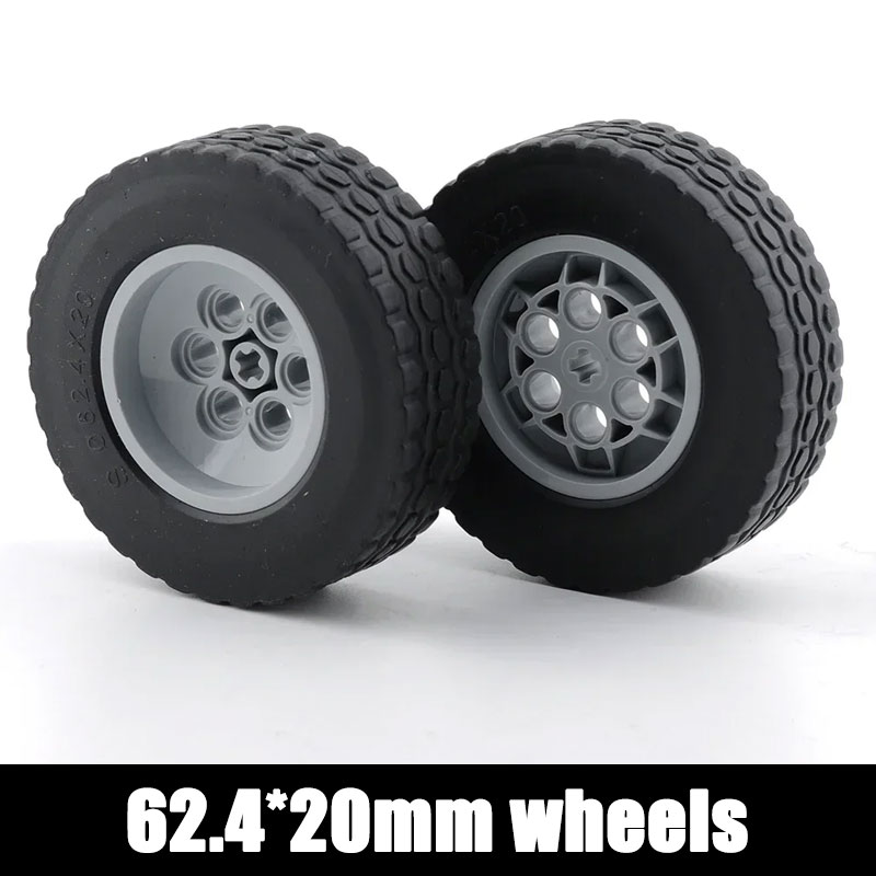 Kids Education Hub - 32019 86652 Technische Autowielen 62.4x20mm Rubberbanden