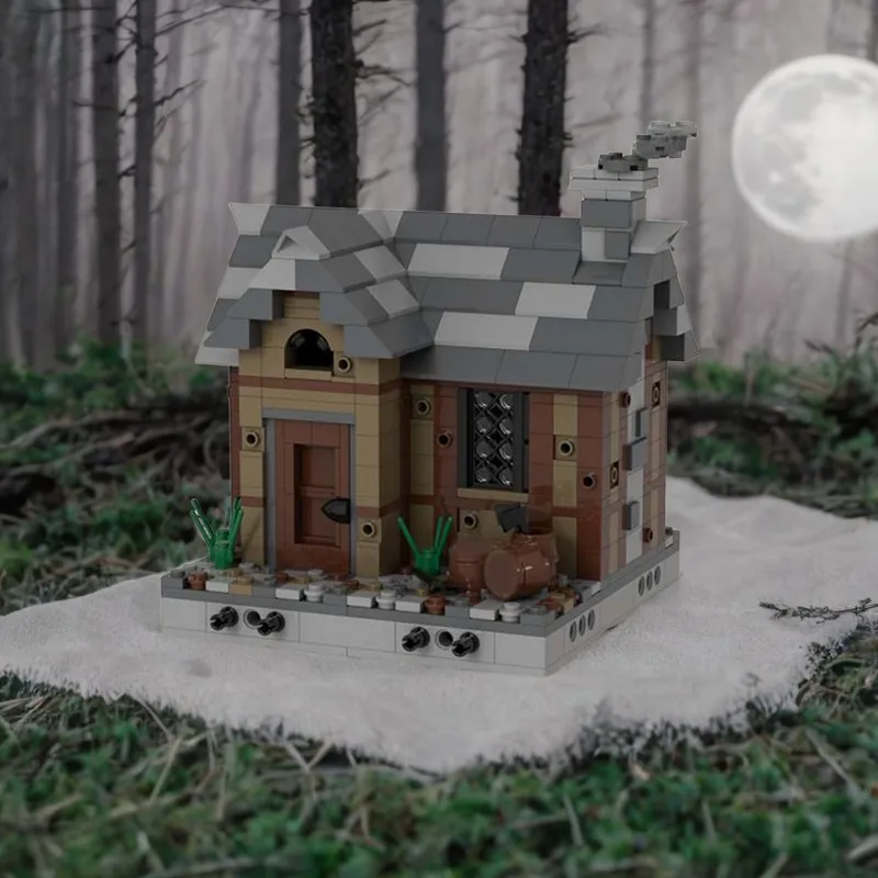 Kids Education Login - 594PCS MOC DIY Middeleeuwse Log Cabine