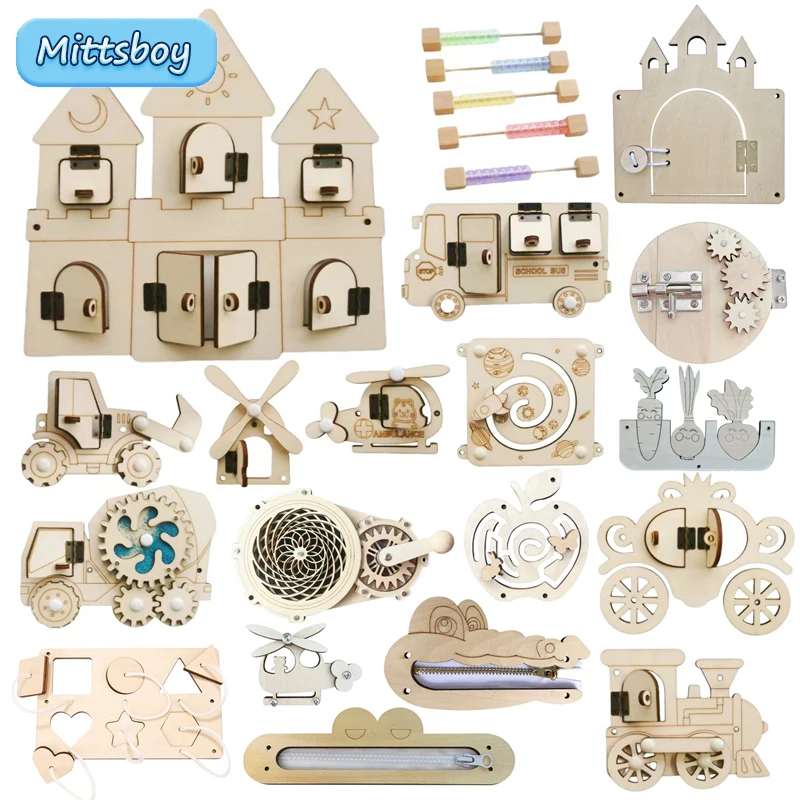 Kids Education Calculator - Montessori Drukbord DIY Houten Accessoires Vroege