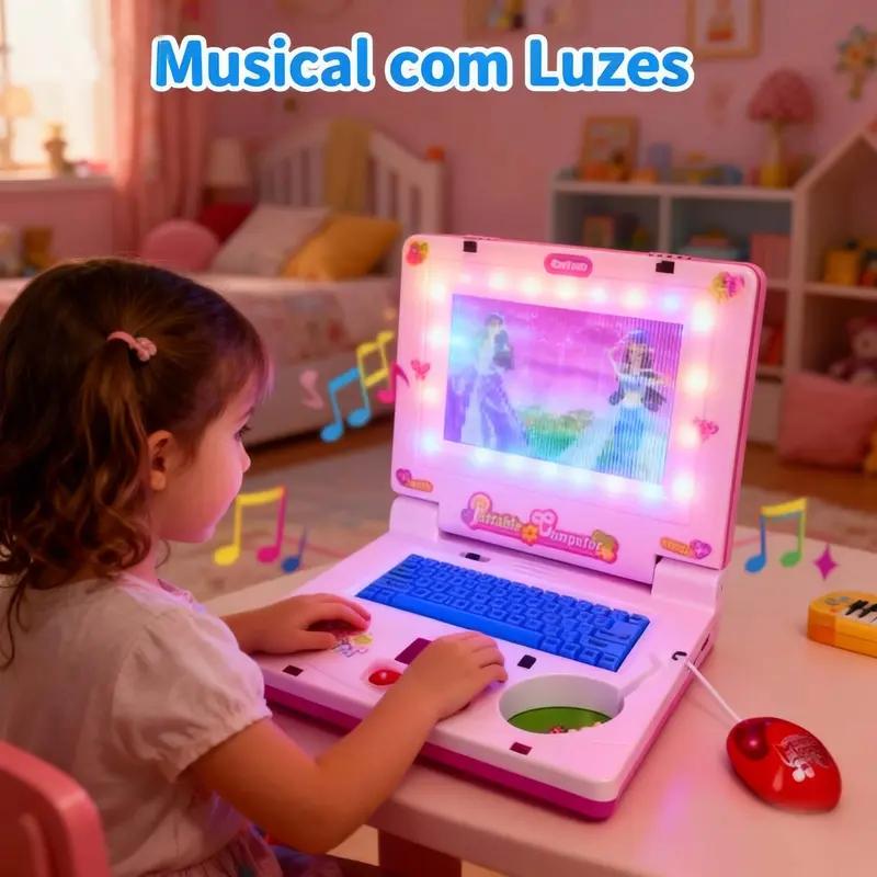 Kids Education Laptop - Mini-notebook Muzikaal speelgoed Laptop Draagbare geïntegreerde