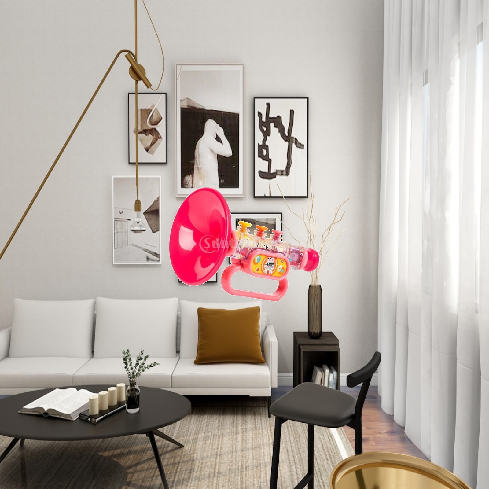 Kids Education Design - Blazende trompetspeelgoed voor kinderen, schattig ontwerp,