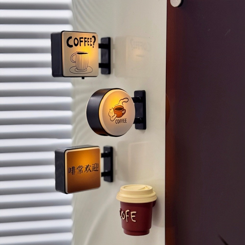 Magnetic Letter Board - Coffee Corner Light Sign Koelkastmagneet Sfeerlicht