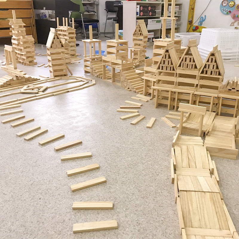 Natuurlijke houten stapelblokk - Kids Education Login recensie en prijs