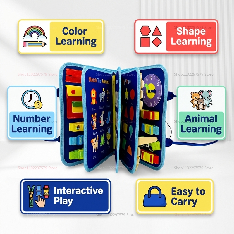 Montessori Drukke Bord Speelgo - Kids Educational Game 3 recensie en prijs