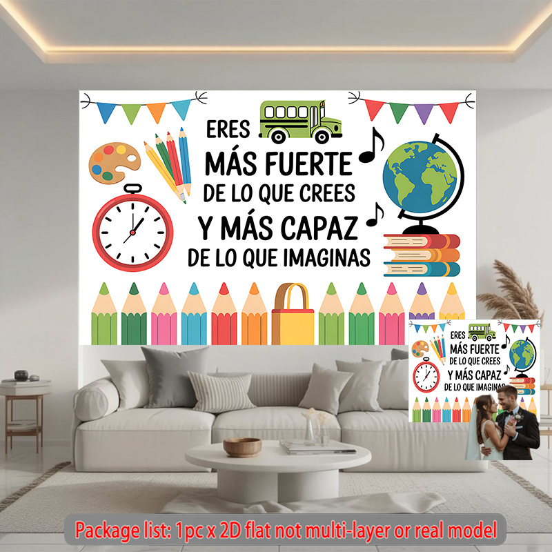 Inspirerende wandtapijtdecorat - Kids Education Banner recensie en prijs
