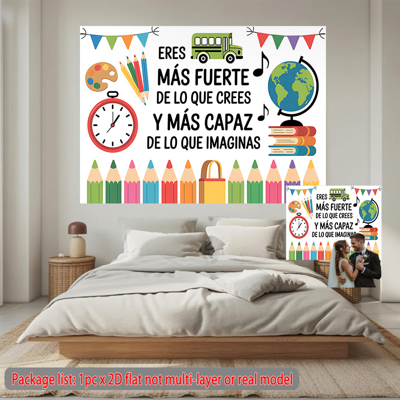 Inspirerende wandtapijtdecorat - Kids Education Banner recensie en prijs