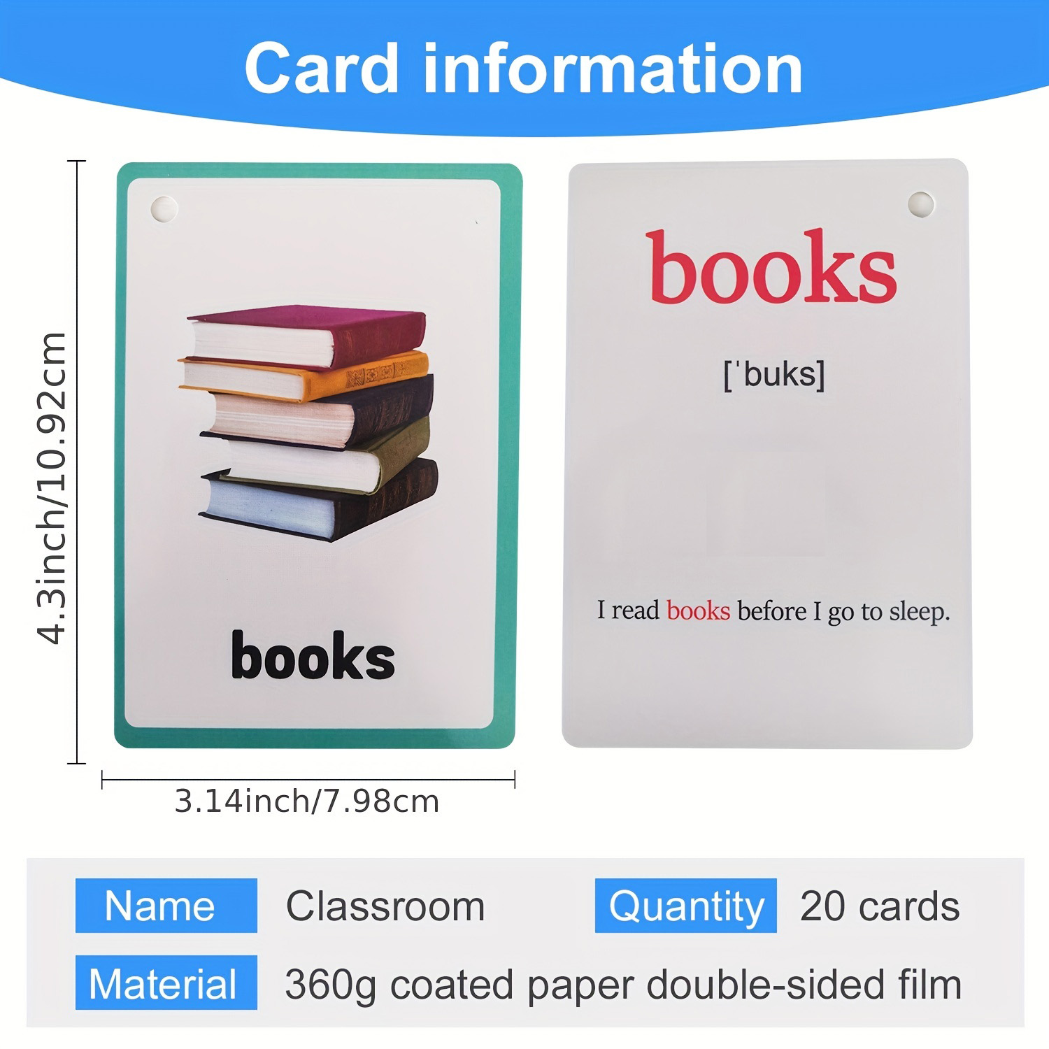 Klaslokaal Briefpapier Woorden - Flash Card Alphabet recensie en prijs