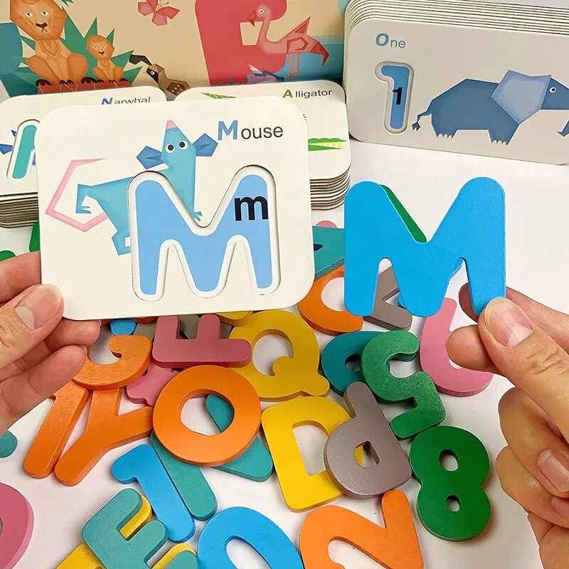 Montessori Alfabet Nummers Fla - Flash Card Alphabet recensie en prijs