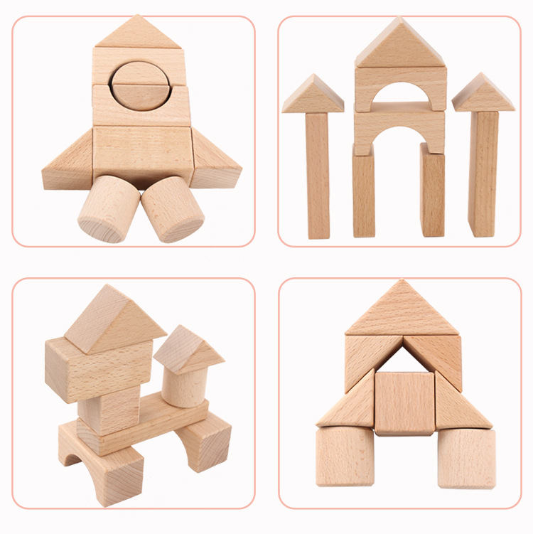 22Pcs Bouwstenen Beuken Houten - Kids Education Login recensie en prijs