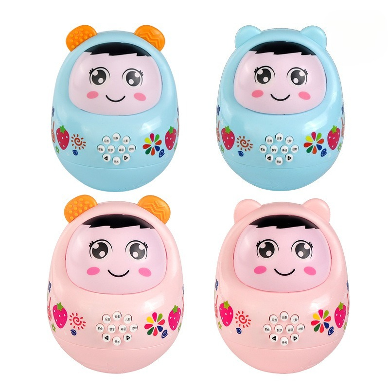 Lichtblauwe Roly Poly Tumbler  - Kids Education Rhymes recensie en prijs