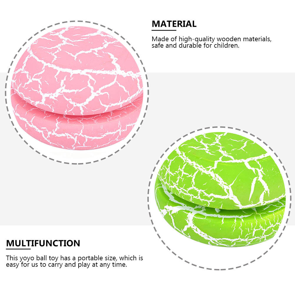 2 Stuks Houten Yo-Yo Bal Crack - Kids Education Design recensie en prijs