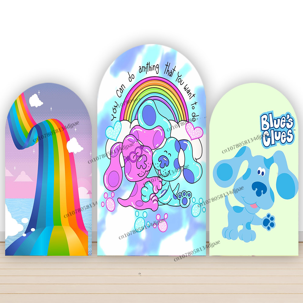 Blauwe aanwijzingen boog achte - Kids Education Banner recensie en prijs