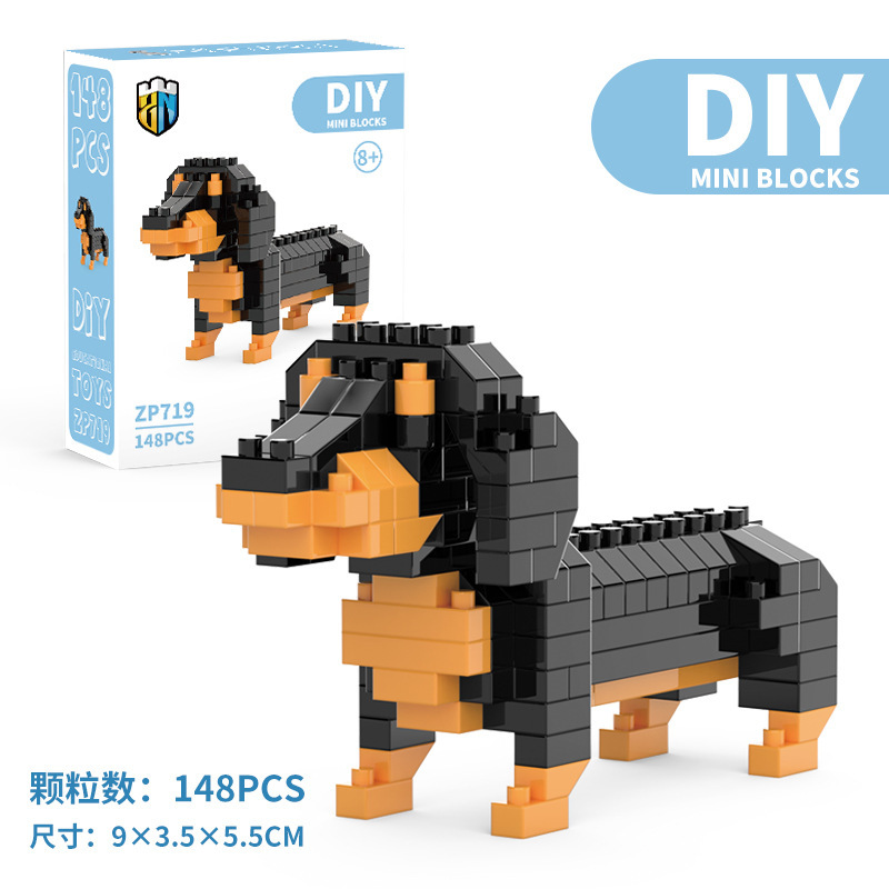 Mini teckelhond bouwstenen spe - Kids Education Design recensie en prijs