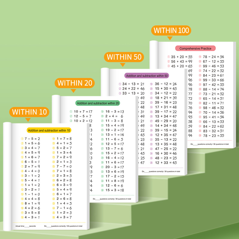 64 pagina's rekenoefeningen op - Kids Education Calculator recensie en prijs