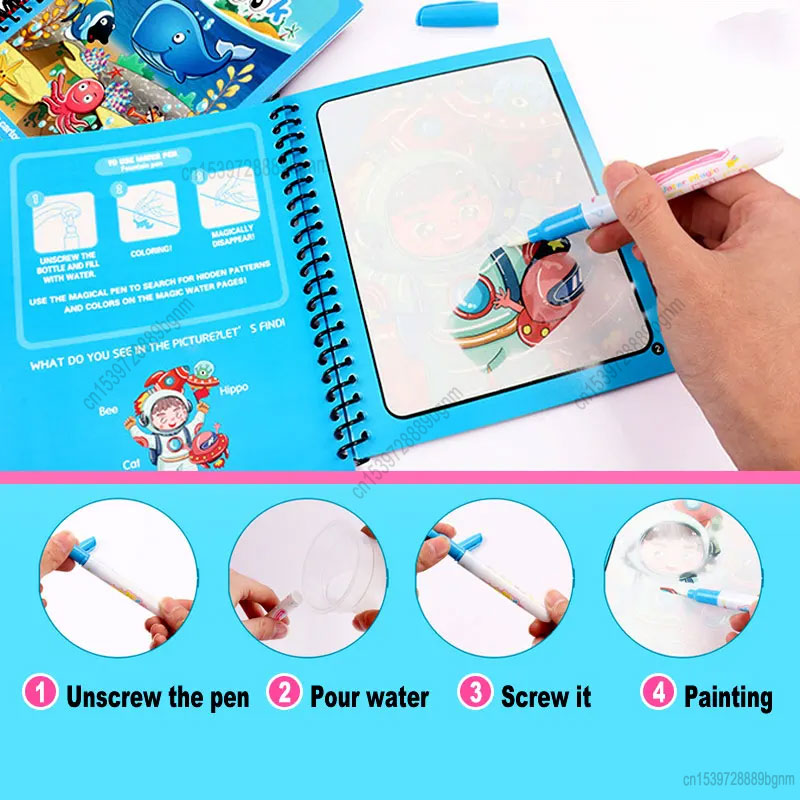 Cartoon Magische Water Schilde - Kids Education Book recensie en prijs
