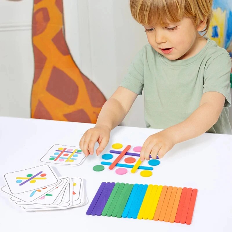 Kids Rainbow Stick Denkpuzzel  - Kids Educational Game 3 recensie en prijs