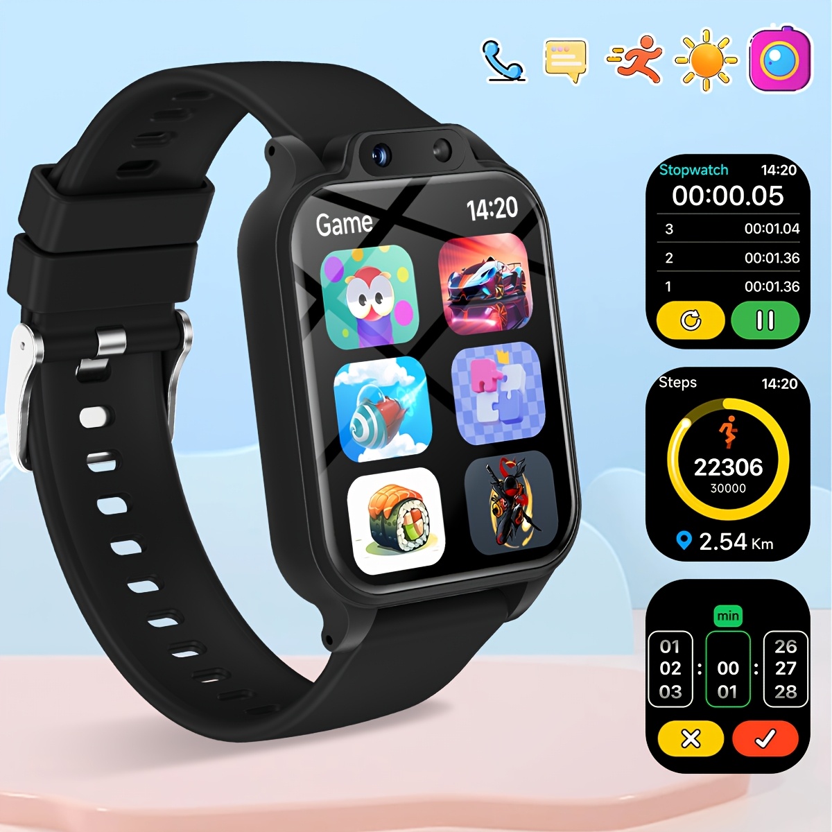 Smartwatch voor kinderen met 1 - Kids Education Calculator recensie en prijs