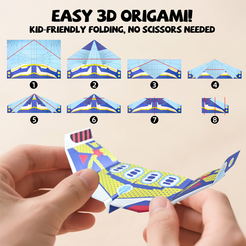 36 vellen papieren vliegtuigje - Kids Educational Gadget recensie en prijs