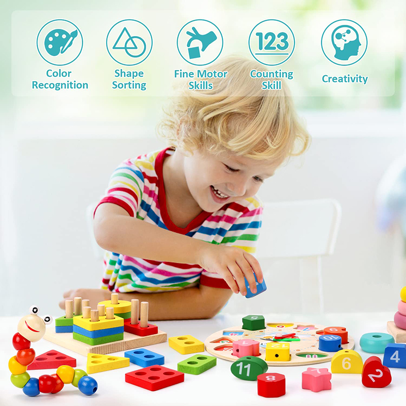 5-6 Stks/set Montessori Houten - Kids Educational Game 3 recensie en prijs