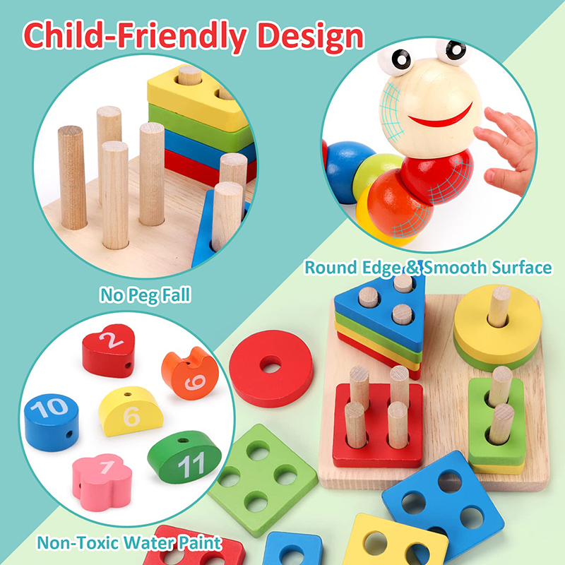 5-6 Stks/set Montessori Houten - Kids Educational Game 3 recensie en prijs