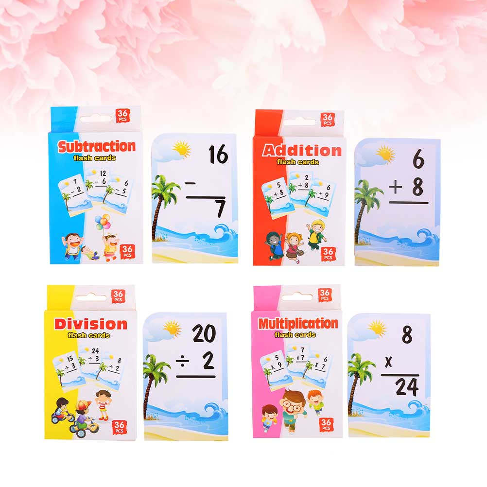 4 dozen wiskunde-studiekaarten - Game Educational For Kids Free recensie en prijs