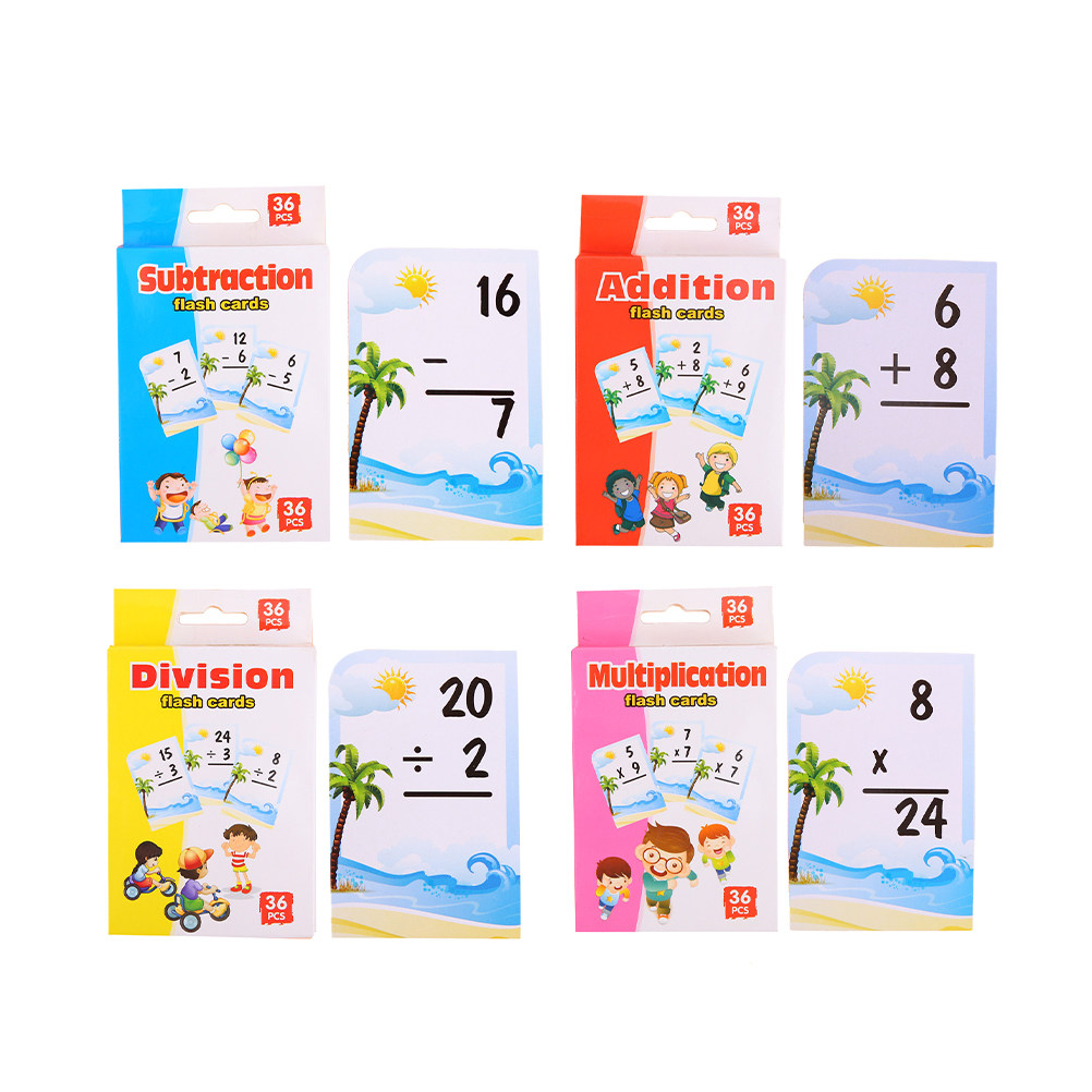 4 dozen wiskunde-studiekaarten - Game Educational For Kids Free recensie en prijs